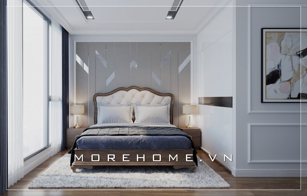 Thiết kế nội thất phòng ngủ tân cổ điển